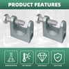 8Pcs Beam Clamp, 1" Jaw Opening Adjustable C Beam Clamps,