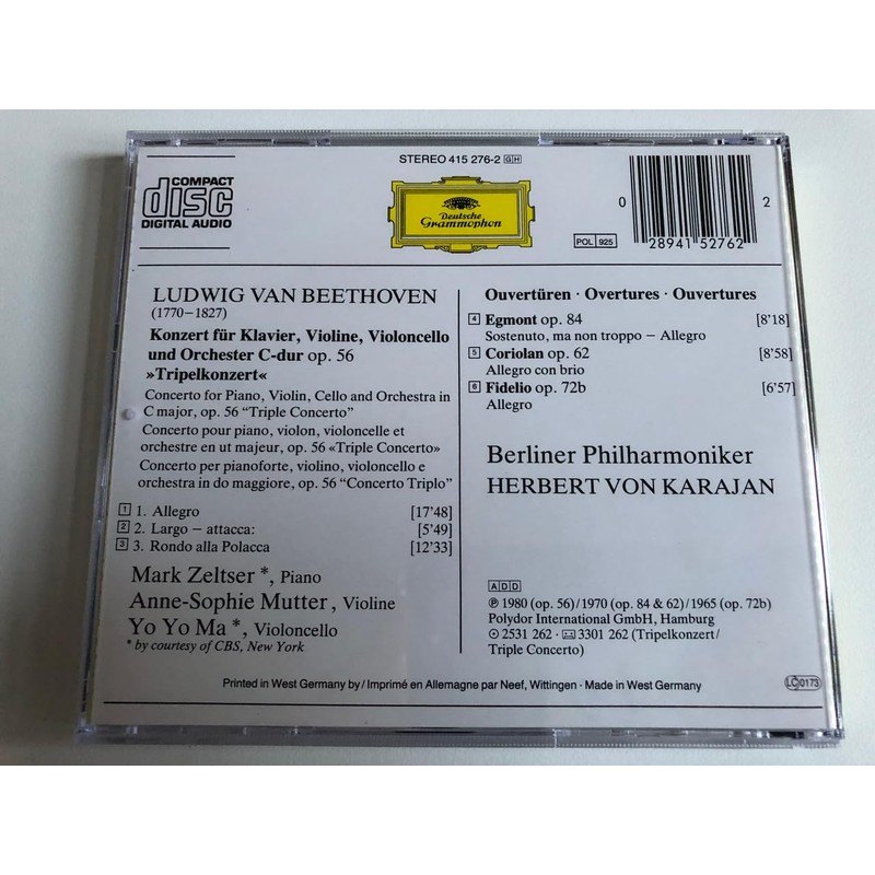 Tripelkonzert Op. 56 / Ouvertüren