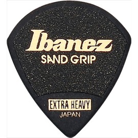 Ibanez PPA18XSGBK Grip Wizard Series Sand Grip Pick [EXTRA HEAVY] Anti-Slip Material 6 Pack Black
