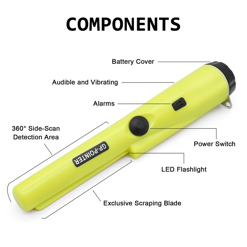 Metal Detector Handheld Portable Professional Gold Treasure Hunting Unearthing Tool