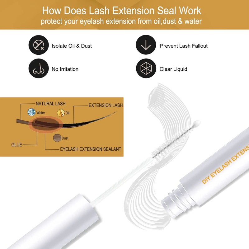 Eyelash Extensions Set, Missicee False Lash Extension Set for Eyelash