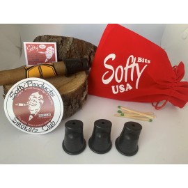 CIGAR HOLDER SOFTY THE ORIGINAL MADE IN USA  (54-64 RING SIZE)...3 PIECE SET