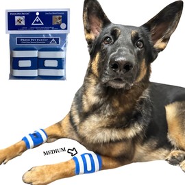 Proud Pet Patches A Better Dog Bandage for Wound Care, Cone Collar Alternative. Recovery Adherent Bandage for Dogs Leg. Cover & Help Licking of Hot Spots, Lick Granuloma, Stitches (XS)