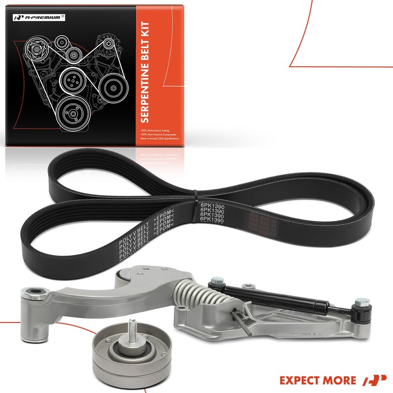 A-Premium Engine Serpentine Belt Drive Kit Compatible with Mini Cooper