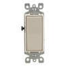Leviton 15 Amp, 120/277V Decora Rocker 3-Way AC Quiet Switch,