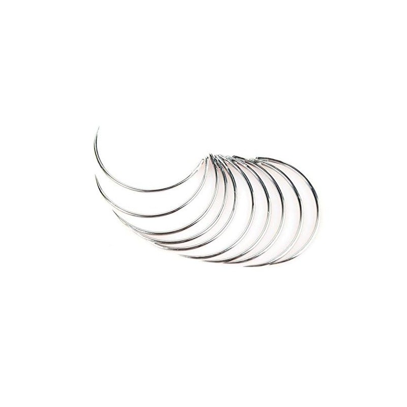 10Pcs Silver Veterinary Suture Needles for Animal Surgical Needle and