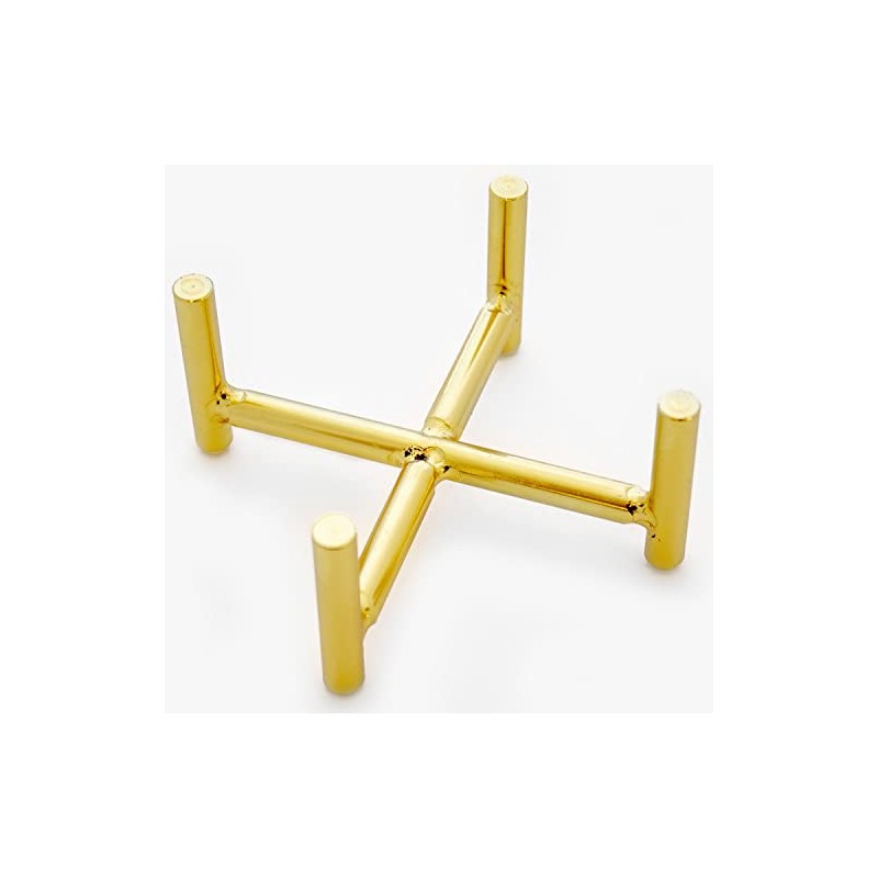 Thirstystone Gold Tone Cast Iron Coaster Holder 5" x 5"
