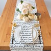 Table Runner Christmas Quotation (Off-White, 14x64 inch, Pack of 1)