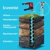 Brunnental ® Hexagonal Earth Drill Adapter + Quick Change Bolt