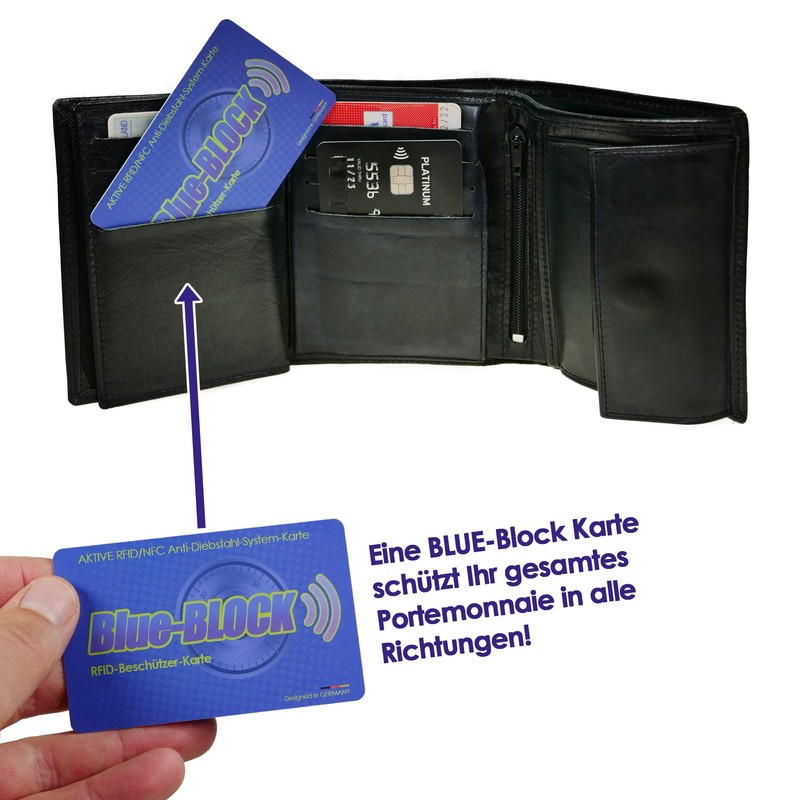 Blue Block Active RFID/NFC Protector Card Off-Block RFID Blocking Card
