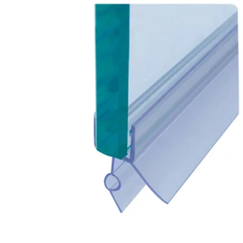 Cozylkx Frameless Shower Door Bottom Seal with Drip Rail for 5/16"(8mm) Glass, Length 27.5"/0.7m, Glass Door Sweep Stop Shower Leaking