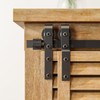 TOIMIOTOIM 3FT Bypass Mini Sliding Barn Door Hardware Kit for