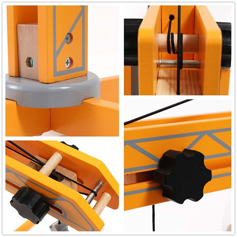 Hape Playscapes Crane Lift Playset| Construction Truck Vehicle Playset for