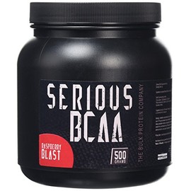 The Bulk Protein Company Serious BCAA Powder 500g, 100 Servings Pre Workout - Helps Build Muscle - Raspberry Blast