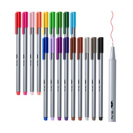 Mr. Pen- Fineliner Pens, 18 pcs, Colorful Pens, 0.4mm Fineliners Pens, Art Pens, Writing Pens Fine Point Pen, Color Pens Fine Point Smooth Writing Pens, Fine Tip pens, Drawing Pens, Fine Line Pens