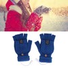 1 Pair USB Heated Gloves Electric Heating Thermal Knitting Gloves