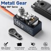 Miuzei RC Digital Servo 14kg Low Profile Servo Motor Metal