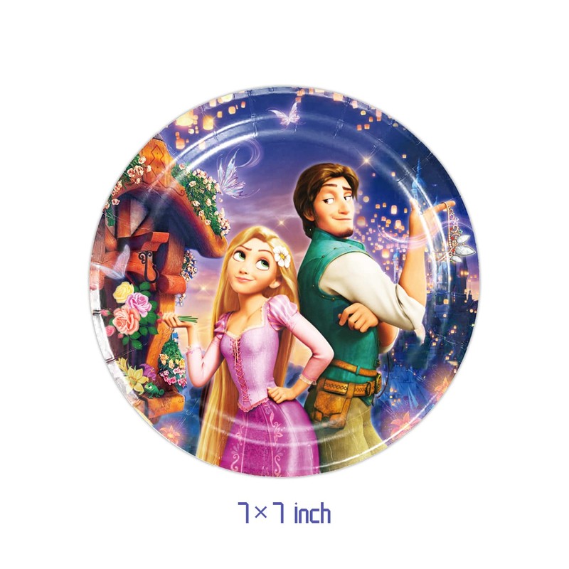 40pcs Rapunzel Birthday Party Supplies Pack Includes，for Rapunzel party supplies