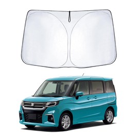 YYANBB Suzuki New Solio & Bandit MA27S MA37S MA47S Car Sun Shade for Windshield Parasol Sun Shade UV Protection Overnight Car Foldable No Suction Cup Required