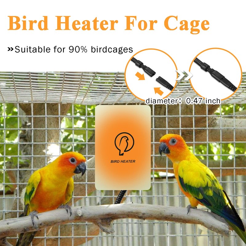 Kokopro Bird Heater for Cage - Snuggle Up Bird Warmer