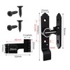 LISHAN 90 Degree Sliding Door Latch, Replaceable Patio Door Handle