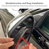 2Pcs Rearview Mirror Rain Eyebrow Frame Door Mirror Frame Trim