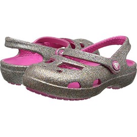 crocs Shayna Hi Glitter G Mary Jane (Toddler/Little Kid/Big Kid),Multi/Fuchsia,6 M US Toddler
