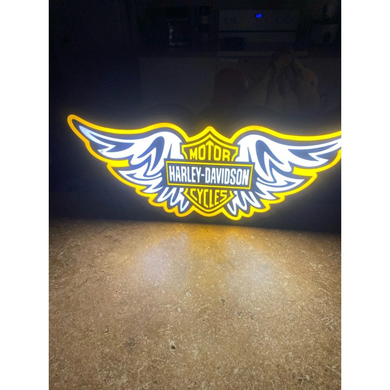 Kronos Works Harley Davidson 3D Printed Light Up LED Lamp