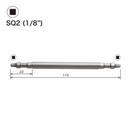 Vessel A14SQ2110 Square Double-ended Bit SQ2 x 110 2