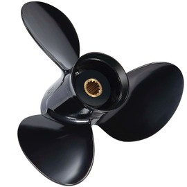 JSPROP OEM Upgrade 12 1/4x15 Aluminum Boat Propeller Fit BRP Johnson Evinrude OMC Stern Drive 40-50 HP,OEM 778774,13 Spline Tooth, RH