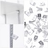 Isslly 40pcs Cabinet Shelf Clips, Metal Adjustable Shelf Bracket Clips,