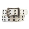 Dickies DS0126C Grommet Double Pin PU Leather Belt, 06: White