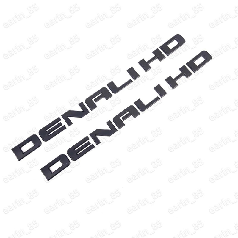 GMC 2x Denali HD Side Door Tailgate Letter Nameplate Emblem