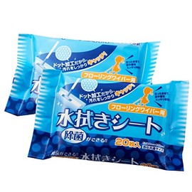 除菌ができる ! フローリングワイパー用 水拭きシート 無香料 20枚入×2セット