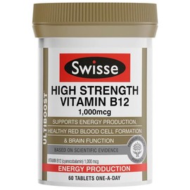 Swisse Buy Swisse Ultiboost High Strength Vitamin B12 1000mcg 60 Tablets Online | Chempro Chemists