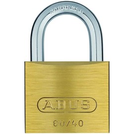 ABUS 20035 60/40 Brass Padlock, Brown, Set of 12 Piece