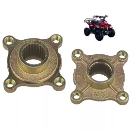 RedCap Set of 2 Rear Wheel Axle Hubs 23T Spline 4-Stud for Chinese C125 110cc 125cc ATV