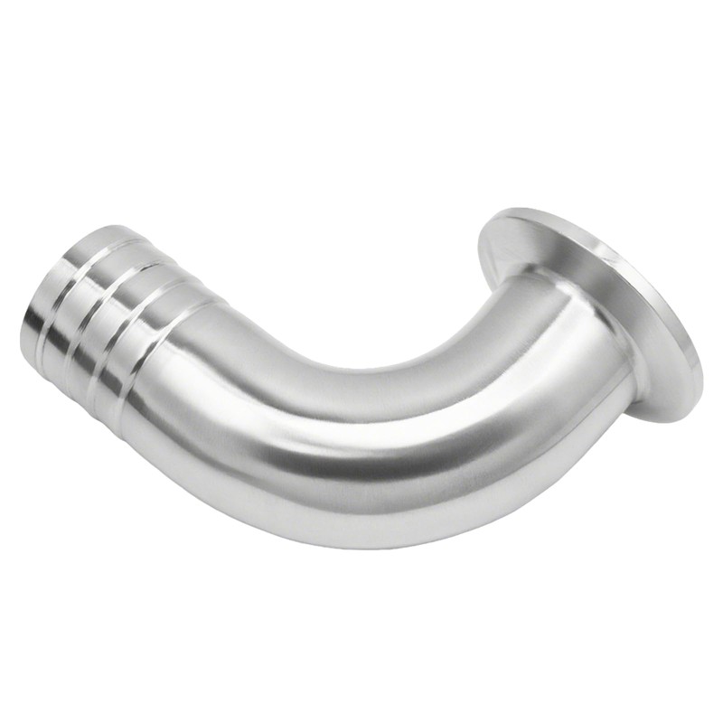 Goldpea Stainless Steel 304 Sanitary Hose Fitting Single Barb 90