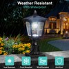 Solar Post Lights, 6000K Dusk to Dawn Solar Lamp Post