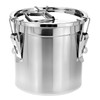 QWORK Food Storage Canisters, 6L/1.6Gal 304 Stainless Steel Flour Rice