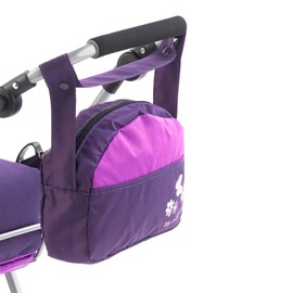 Bayer Chic 2000 - Wickeltasche für Puppen, Puppenwickeltasche, Puppenzubehör, Puppentasche, Pflaume, lila