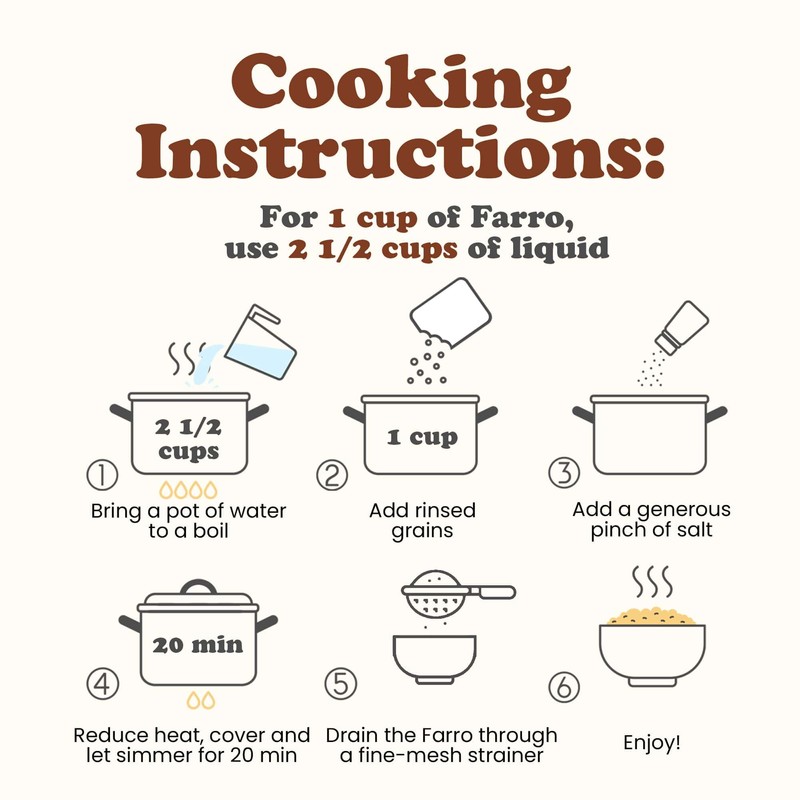 Food to Live Pearled Farro Grain, 1 Pound - Italian