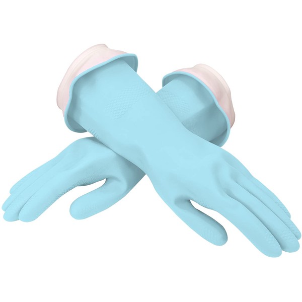 Casabella Aqua Waterblock Premium Gloves Blue, Medium