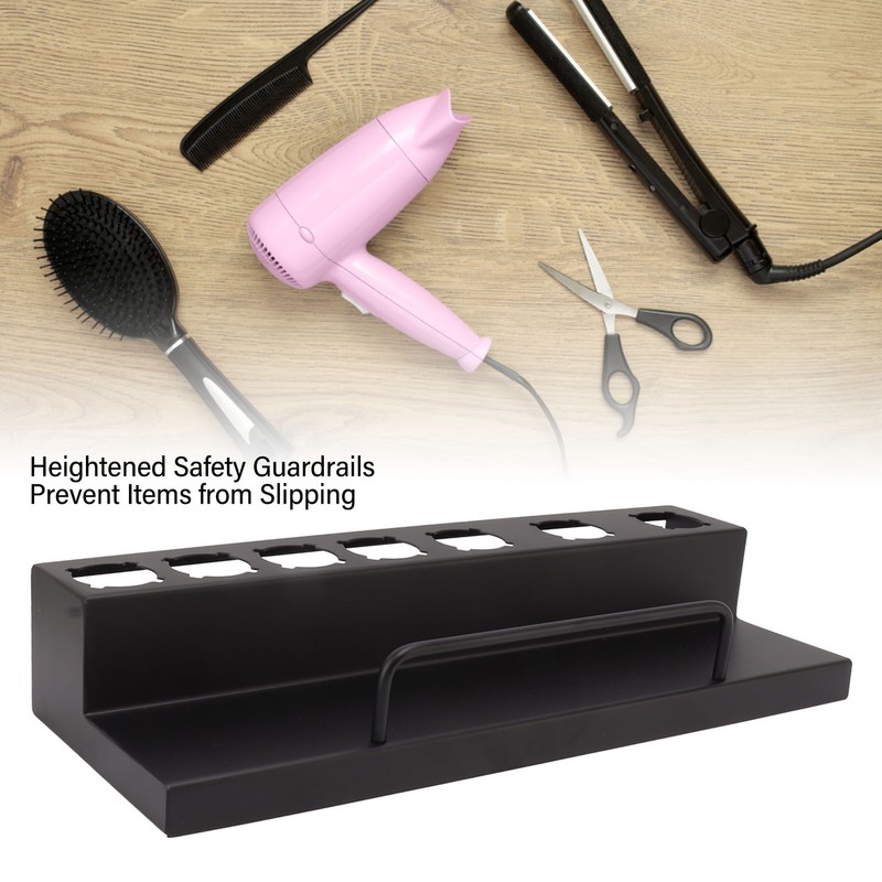 Electric Hair Dryer Rack Wall Mount Hair Tool Organizer Curling