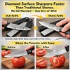 Double Sided Sharpener, Folding Pocket Knife Sharpening Stone Portable Garden