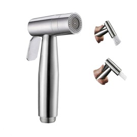 Bidet Stainless Steel Hand Shower, Toilet Sprayer with Dual Mode (Jet/Stream), Baby Cloth Nappy Sprayer for Personal Hygiene and Potty Toilet Sprayer