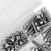 200Pcs Hex Socket Head Cap Screws Nuts Assortment Kit M4