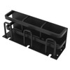 Toothbrush Holder Space Aluminum Rust Prevention Black Toothbrush Storage Rack
