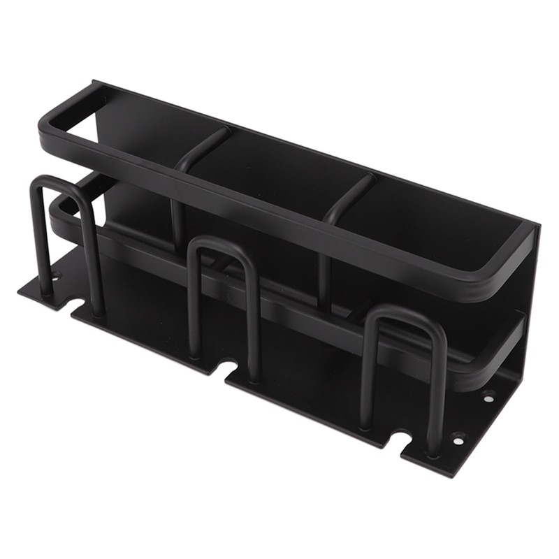 Toothbrush Holder Space Aluminum Rust Prevention Black Toothbrush Storage Rack