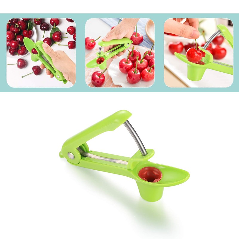 Cherry Pitter or Stoner, Olive red Dates pitting Device, Cherry